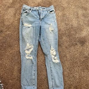 Abercrombie & Fitch Curve Love high rise super skinny ankle jeans size 27 / 4